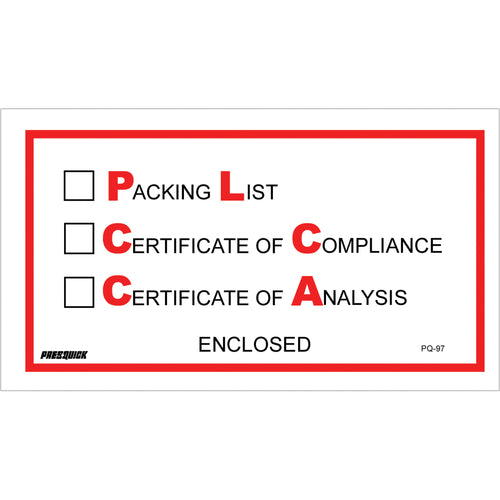 Professional 5.5x10 packing list envelopes pre-printed with compliance text and built for durability. Heavy 2 mil poly construction with hot melt adhesive backing secures documents to corrugated shipments. Case of 1,000 envelopes reduces per-unit costs and keeps your operation stocked.