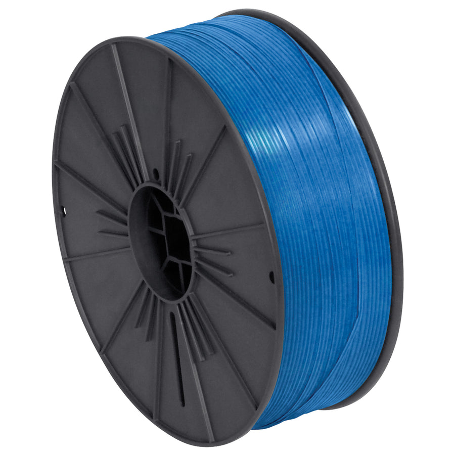 Industrial-grade 5/32" x 7000' blue plastic twist tie spool delivers consistent, reliable bag closure for high-volume packaging operations. Compatible with automatic machines and designed for outdoor durability. Single spool unit provides dependable poly bag tie solutions for food, produce, retail, and manufacturing applications.