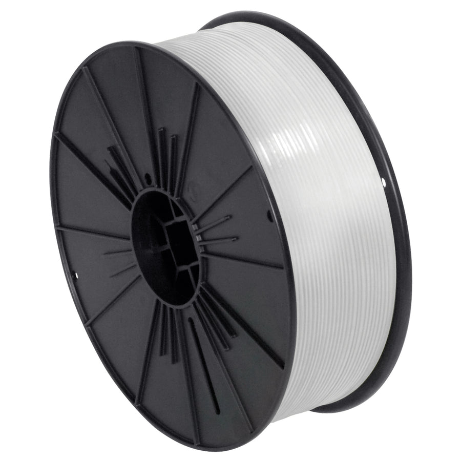 Get 7000 feet of reliable white plastic twist ties on one convenient spool–engineered for automatic bag-sealing machines and manual applications. This industrial-grade plastic coated wire closure delivers consistent performance for food packaging, snack bags, and retail poly bag applications. Cut the perfect tie length every time with Packrift's durable, weather-resistant twist tie spool.