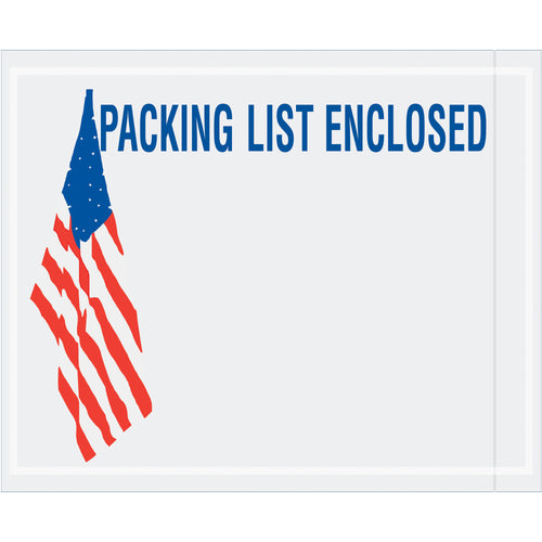 Protect shipping documents with patriotic style. These 4.5x5.5