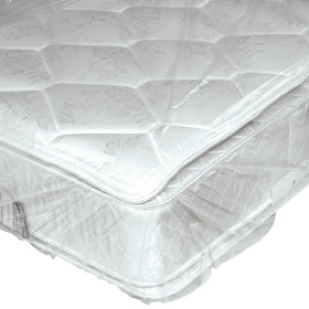 Protect mattresses and box springs with these industrial-grade 54x84" clear poly bags. Perforated venting prevents moisture buildup while 1.1 mil thickness ensures durability. Sold by the roll of 150–cost-effective protection for high-volume furniture operations.