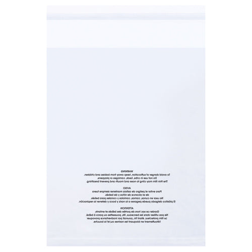 16x20 1.5 Mil Clear Resealable Suffocation Warning Poly Bags 500/Case PMR162015 - alias listing