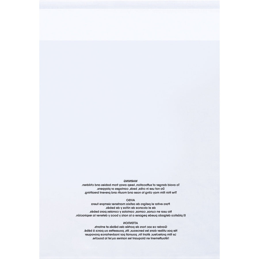 9x12 1.5 Mil Resealable Suffocation Warning Poly Bags 100-Pack PMV091215100 - alias listing