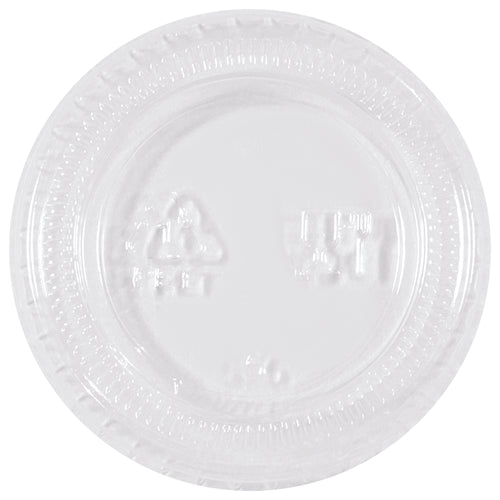 Durable clear polypropylene lids designed for 1 oz portion cups in food service, restaurants, and catering operations. Crack-resistant construction ensures reliable containment for condiments, dressings, and samples. Sold by the case of 2500 lids‚maximize cost efficiency while maintaining portion control standards.