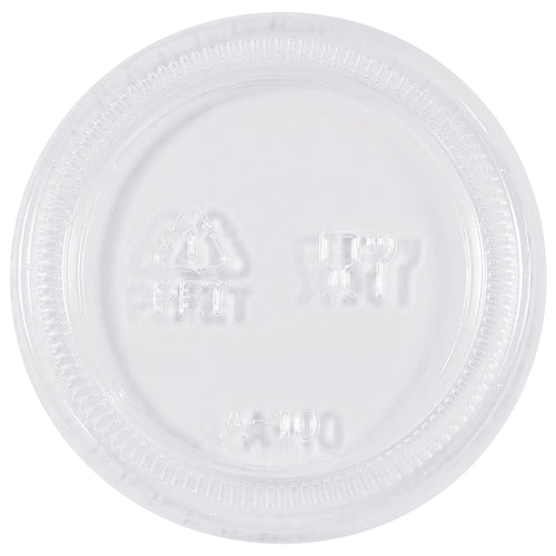 Clear polypropylene lids perfectly sized for 2 oz portion cups, dressing containers, and sampling applications. Crack-resistant construction ensures reliable sealing and product protection. Bulk case of 2500 units delivers cost-efficiency for food service operations, restaurants, and catering businesses.