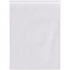 These 8x10" resealable poly bags feature a self-seal adhesive strip that speeds up packing operations and eliminates sealing equipment costs. Made from durable 1.5 mil polyethylene film and sold by the case of 1,000, they're ideal for food storage, retail items, and secure shipping. Clear design allows contents visibility while meeting compliance standards for industrial and e-commerce applications.