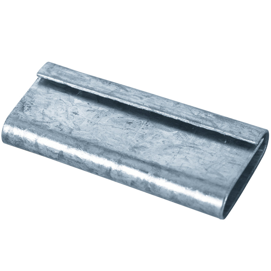 Secure poly strapping bundles with these 1/2" galvanized steel seals‚the industrial standard for reliable, compliant packaging. Smooth inside surface ensures maximum clutch and seal efficiency on textured strapping. Case of 1,000 seals delivers cost-effective, durable fastening for high-volume shipping operations.