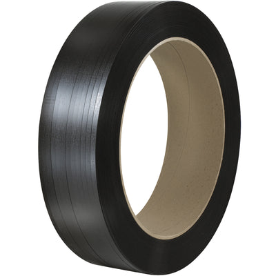 Industrial-grade polypropylene strapping designed for secure, economical bundling of packages and pallets. This 7200' roll of 1/2" embossed poly strapping offers half the weight of steel while delivering superior durability, weather resistance, and tamper-proof split-resistant construction–all without sharp edges for safer handling.