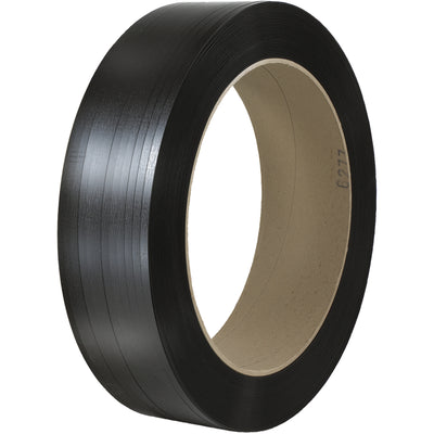 Economical 1/2" x 8000' polypropylene hand grade strapping on 16 x 6" core, comparable to Signode® 816. This smooth, split-resistant poly strapping delivers half the weight of steel with superior weather resistance and safe, sharp-edge-free handling. Perfect for secure bundling without the cost premium.