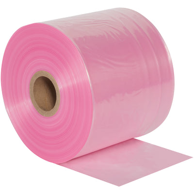 Protect sensitive electronics with 2 mil pink anti-static poly tubing. This 12" x 2150' roll lets you create custom-sized anti-static bags on-demand by heat sealing, eliminating the need to stock multiple bag sizes and reducing packaging costs. Perfect for circuit boards, resistors, and other ESD-sensitive components.