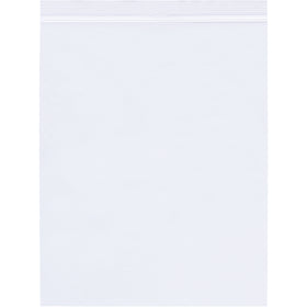 Industrial-grade 8x10" reclosable polypropylene bags in bulk (1000/case) deliver crystal-clear product visibility and secure zipper closure for food storage and retail applications. 2 mil thickness provides durability against moisture, grease, and vapor while meeting FDA and USDA food contact standards. Convenient hang holes and pinch-track zippers maximize shelf appeal and ease of use.