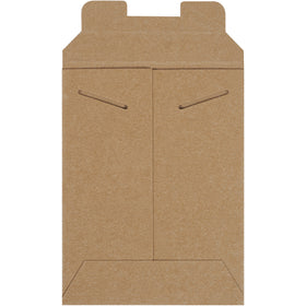 Protect your shipments with these professional-grade 8x6" kraft stayflat mailers featuring a secure tab lock closure. Made from .036 chipboard, they require no additional stiffeners and keep postage costs low while ensuring documents and photos arrive damage-free. Order by the case (100 units) for e-commerce shipping confidence.