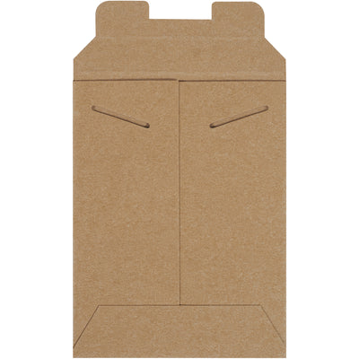 Protect your shipments with these professional-grade 8x6" kraft stayflat mailers featuring a secure tab lock closure. Made from .036 chipboard, they require no additional stiffeners and keep postage costs low while ensuring documents and photos arrive damage-free. Order by the case (100 units) for e-commerce shipping confidence.