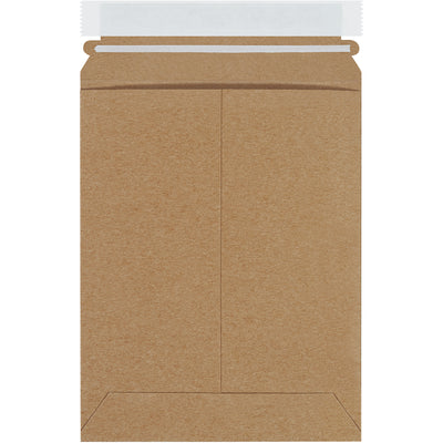 Professional-grade 7x9" kraft self-seal stayflat mailers crafted from .028 chipboard for superior puncture resistance and rigid protection. Peel-and-seal closure with pull-tab tear strip eliminates extra steps. Ships as case of 100‚lightweight design reduces postage costs without sacrificing durability.