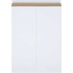 Premium 18x24" white self-seal flat mailers crafted from .020 chipboard deliver maximum puncture resistance and professional presentation for e-commerce shipments. The peel-and-seal closure activates instantly–no tape, no stiffeners required. Order by the case of 50 and reduce freight costs with lightweight construction.