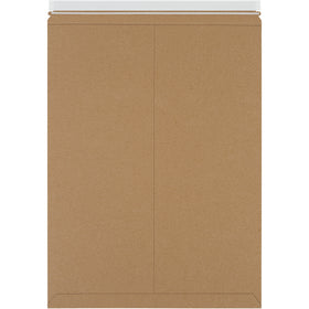 Professional-grade 18x24" kraft stayflat mailers with .028 chipboard construction deliver reliable puncture resistance for photos, documents, and merchandise. Self-sealing closure with easy tear strip–no tape required. Lightweight design reduces postage costs while maintaining maximum protection in a case of 50 units.