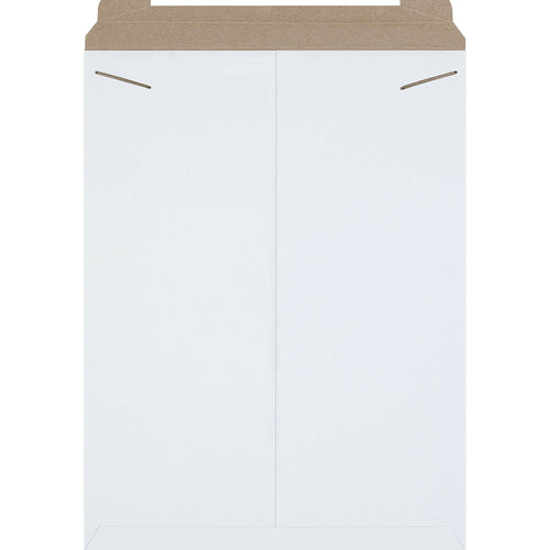 18x24 White Chipboard Tab Lock Stayflats Mailers 50/Case RM11W - alias listing
