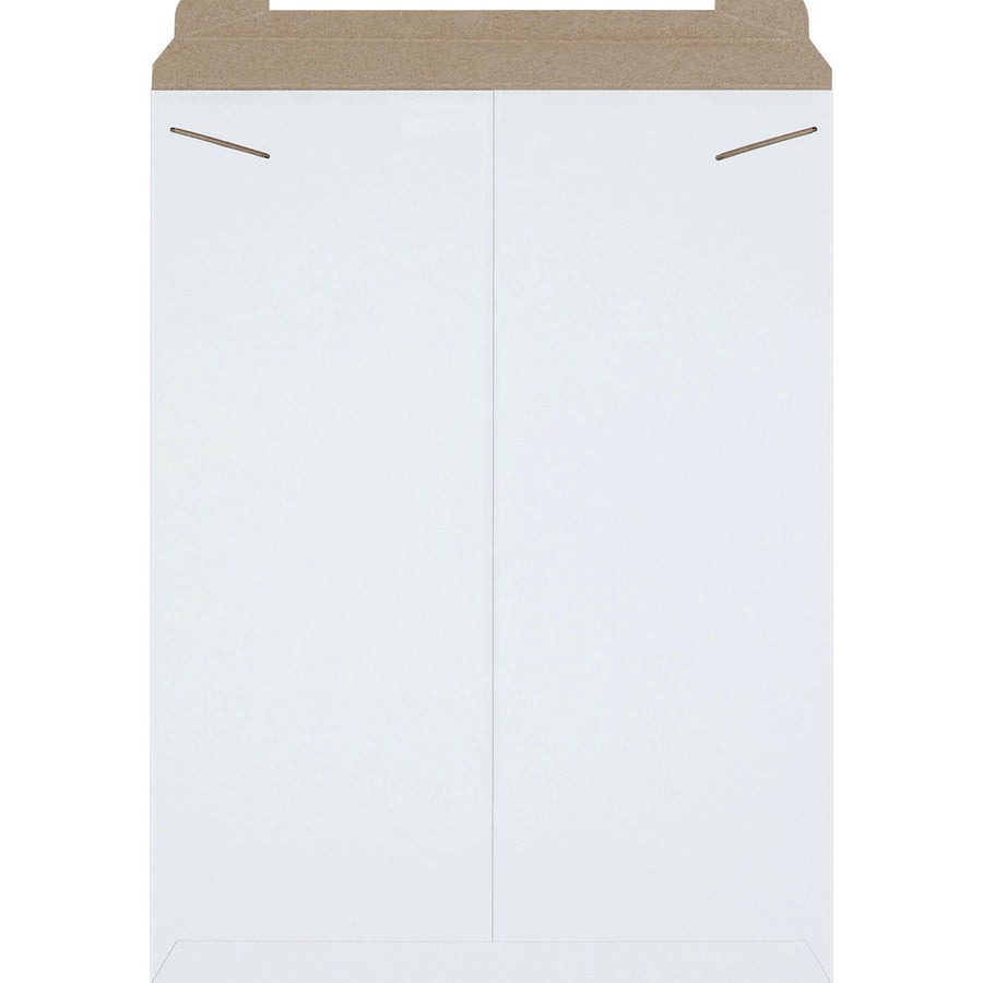 18x24 White Chipboard Tab Lock Stayflats Mailers 50/Case RM11W - alias listing