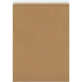 Professional-grade 27 x 20" kraft self-seal stayflats mailers with .028 chipboard construction deliver maximum puncture resistance without added stiffeners. Peel-and-seal closure with easy tear strip keeps shipping costs low while protecting documents, photos, and flat goods. Sold by the case of 50.