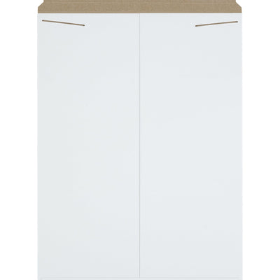 27x20 White Chipboard Tab Lock Stayflats Mailers 50/Case RM12SFW - alias listing