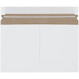 Protect documents and photos with confidence using our 6x9 white chipboard side loading Stayflats Lite® mailers. These self-seal, self-adhesive mailing flats feature a peel-and-seal closure with pull-tab tear strip for hassle-free sealing and opening. Sold as a case of 200 lightweight mailers that require no additional stiffeners.
