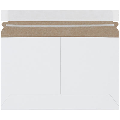 Protect documents and photos with confidence using our 6x9 white chipboard side loading Stayflats Lite¬Æ mailers. These self-seal, self-adhesive mailing flats feature a peel-and-seal closure with pull-tab tear strip for hassle-free sealing and opening. Sold as a case of 200 lightweight mailers that require no additional stiffeners.