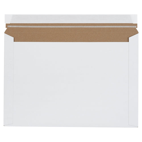 9.5x12.5 White Self-Seal Chipboard Stayflats Mailers 250/Case RM1EP - alias listing