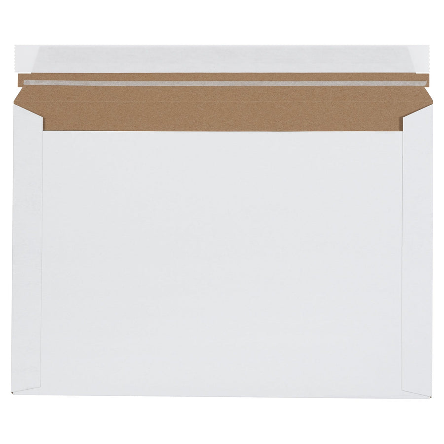 9.5x12.5 White Self-Seal Chipboard Stayflats Mailers 250/Case RM1EP - alias listing