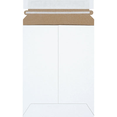 6x8 White Self-Seal Chipboard Stayflats Plus Mailers 100/Case RM1SS - alias listing