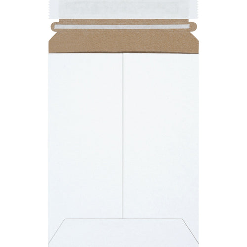 6x8 White Self-Seal Chipboard Stayflats Plus Mailers 100/Case RM1SS - alias listing