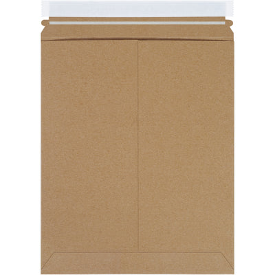 Heavy-duty 11x13.5" kraft self-seal Stayflats Plus¬Æ mailers deliver professional protection for e-commerce shipments without added stiffeners. Pre-scored .028 chipboard with peel-and-seal closure stays flat and resists puncture. Case of 100 reduces postage costs while maintaining brand presentation.