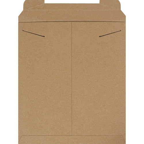 15x12.75 Kraft Chipboard Tab Lock Stayflats Mailers 100/Case RM4 - alias listing