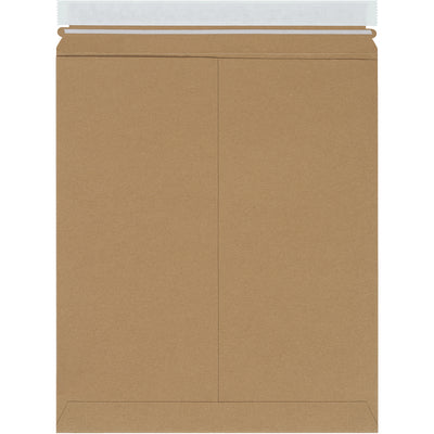Protect your products with these 12 3/4 x 15" kraft self-seal Stayflats Plus¬Æ mailers featuring .028 chipboard construction that resists puncture and bending. Peel-and-seal closure with easy tear strip‚100 mailers per case. Lightweight design cuts postage costs without sacrificing durability or professional appearance.