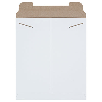 15x12.75 White Chipboard Tab Lock Stayflats Mailers 100/Case RM4W - alias listing