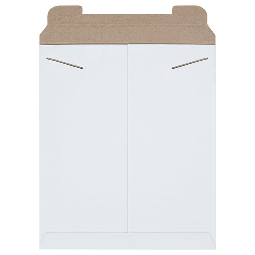 15x12.75 White Chipboard Tab Lock Stayflats Mailers 100/Case RM4W - alias listing
