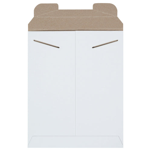 9.75x12.25 White Chipboard Rigid Tab Lock Mailers 100/Case RM5W - alias listing
