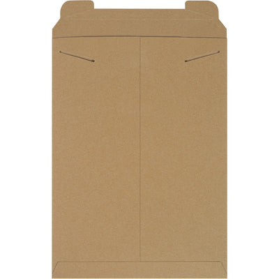 Protect high-value shipments with 18 x 13" kraft stayflat mailers engineered for e-commerce brands. .036 chipboard construction with tab lock closure delivers puncture resistance without added stiffeners. Lightweight design reduces postage costs‚100 mailers per case.