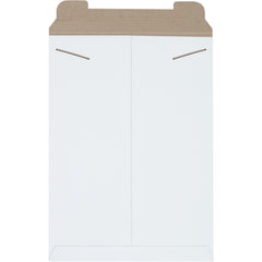 13x18 White Chipboard Tab Lock Stayflats Mailers 100/Case