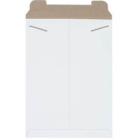 Protect high-value shipments with professional-grade 13x18 white stayflat mailers. Engineered from .028 chipboard with tab lock closure for guaranteed security‚no additional stiffeners required. Lightweight design reduces postage costs while maintaining rigid protection for documents, photos, and e-commerce merchandise.