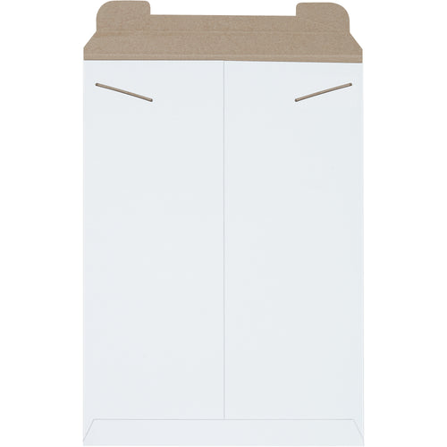 Protect high-value shipments with professional-grade 13x18 white stayflat mailers. Engineered from .028 chipboard with tab lock closure for guaranteed security–no additional stiffeners required. Lightweight design reduces postage costs while maintaining rigid protection for documents, photos, and e-commerce merchandise.