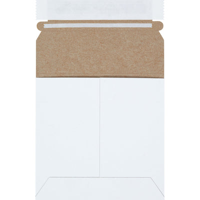 5 1/8 x 5 1/8 in White Chipboard Self-Seal Stayflats Plus Mailers 200/Case RM8SS - alias listing