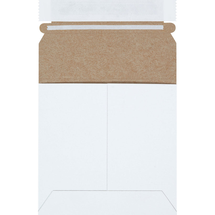 5 1/8 x 5 1/8 in White Chipboard Self-Seal Stayflats Plus Mailers 200/Case RM8SS - alias listing
