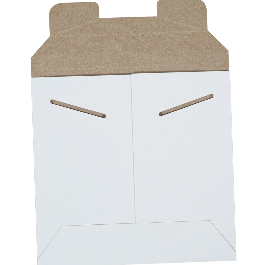 6x6 White Chipboard Tab Lock Stayflats Mailers 200/Case RM9 - alias listing