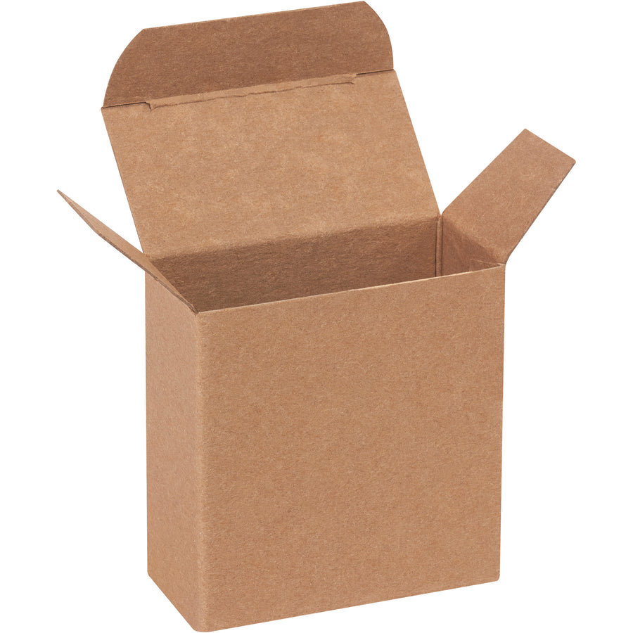 Protect small, lightweight products with durable 24-point kraft reverse tuck folding cartons featuring pye-lock tucks for secure closure. These .024" die-cut fibreboard boxes ship flat to minimize storage and freight costs. Case of 1,000 units meets federal spec PPP-B-566.
