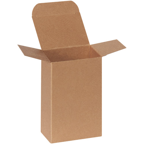 Ship small products safely with these kraft reverse tuck folding cartons. 24-point die-cut fibreboard construction with pye-lock tucks ensures positive locking and meets federal PPP-B-566 specifications. Shipped flat in cases of 250 to minimize storage footprint and reduce your freight costs.