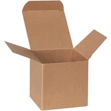 2.88x2.88x3 Heavy Duty Kraft Reverse Tuck Folding Cartons