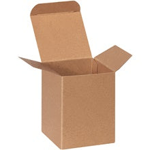 3x3x4 Heavy Duty Kraft Reverse Tuck Folding Cartons