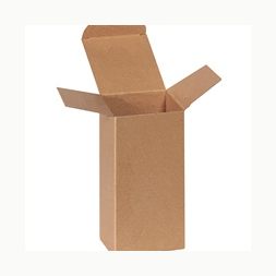 3x3x6 Heavy Duty Kraft Reverse Tuck Folding Cartons