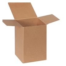 6x4x4 Heavy Duty Kraft Reverse Tuck Folding Cartons