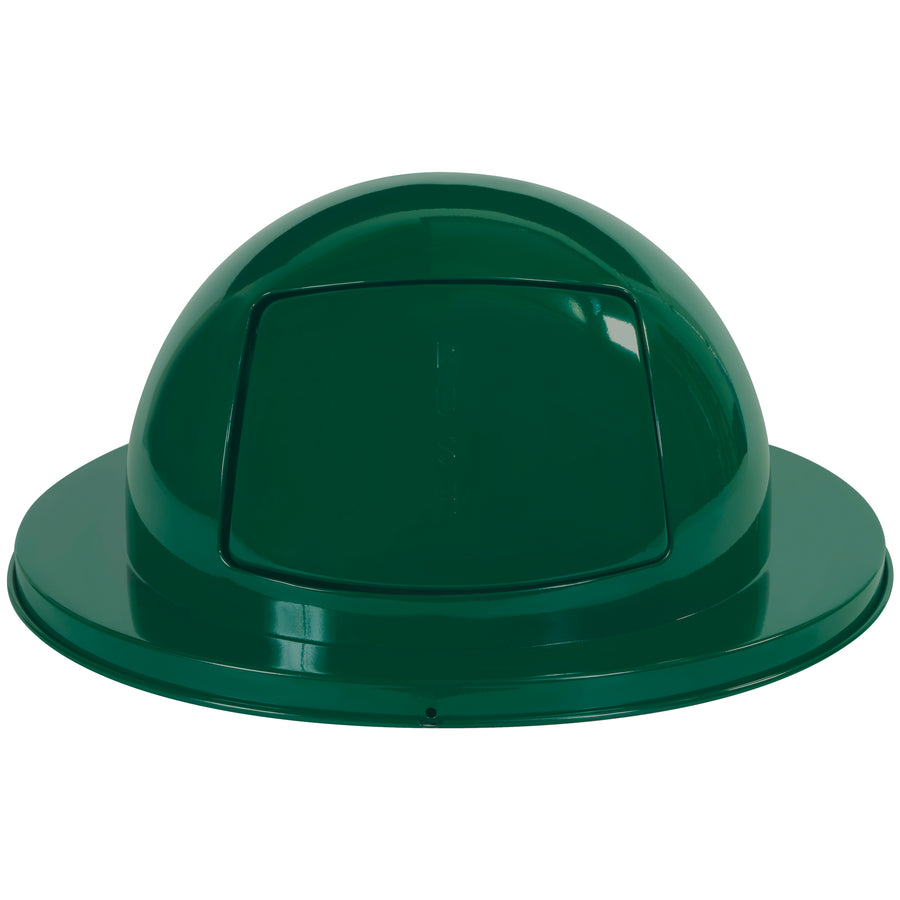 Commercial-grade steel dome lid engineered for 55-gallon drums with puncture-resistant durability and secure mounting hardware. Fits standard plastic or steel drums with 3 thumb screws and 3 metal clips for reliable containment. Keep your industrial waste management compliant and efficient with this heavy-duty domed trash can lid.